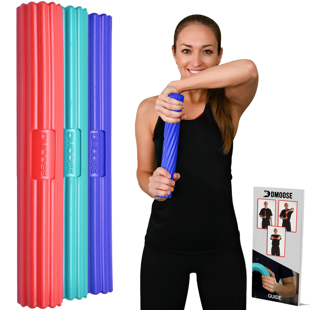 Dmoose Fitness Flex Bar (3 In 1-Red, Green & Blue)