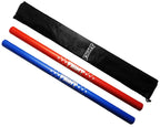 F.A.L. Product Martial Arts Equipment Foam Padded Sticks With Carry Bag Case Set 2 Pieces (Blue & Red)