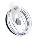 Prurex Replacement Lids for 20 oz Yeti Rambler, Rtic and More - Straw Friendly Cup Covers (White)