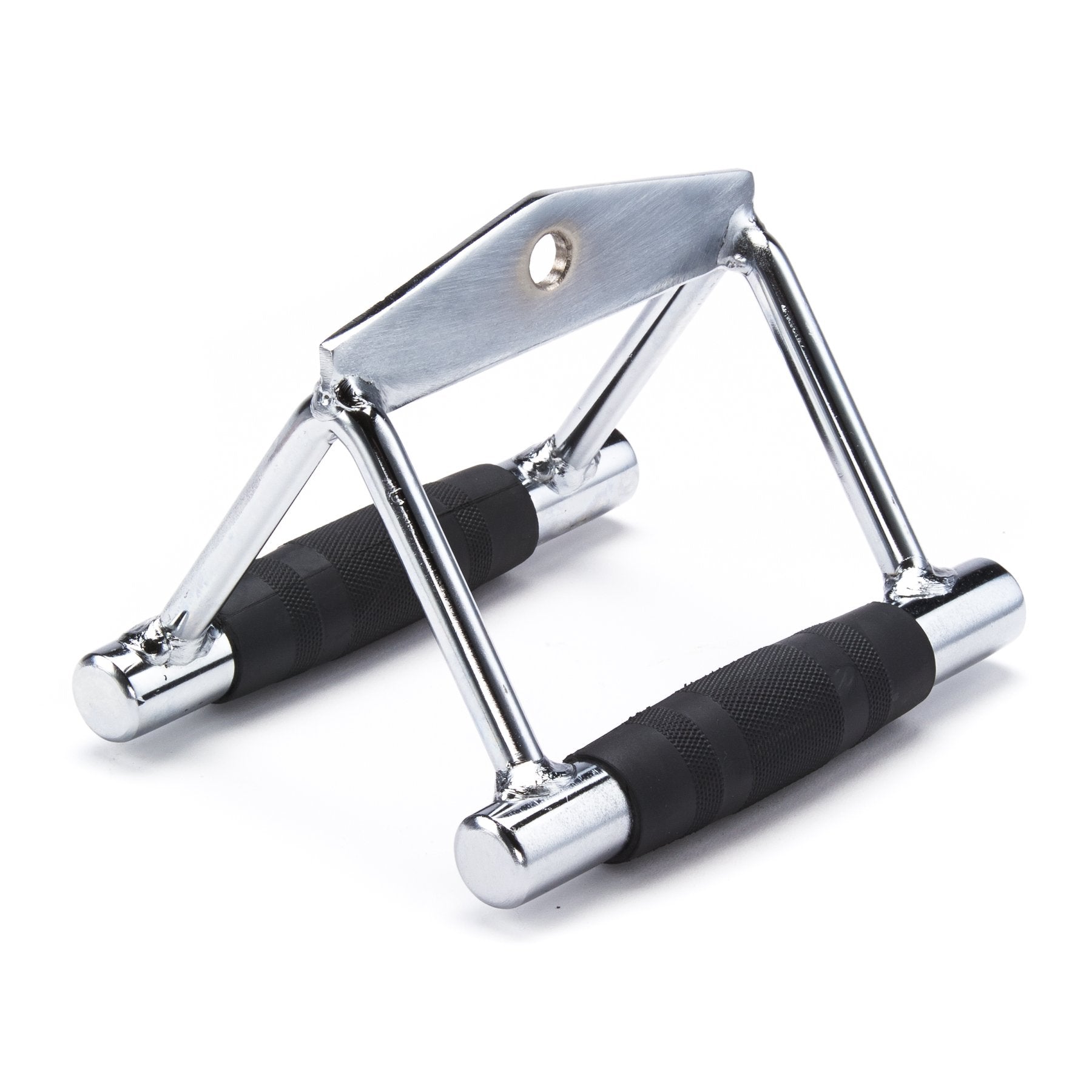 Black Mountain Products Cable Machine Attachment Combo - V Bar And Tricep Rope, Silver