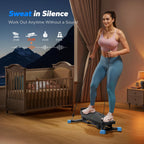 MERACH Balance Board for adults, Mini Stepper with Resistance Bands, Portable Wobble Board Featuring LCD Monitor, 300 lbs Capaci