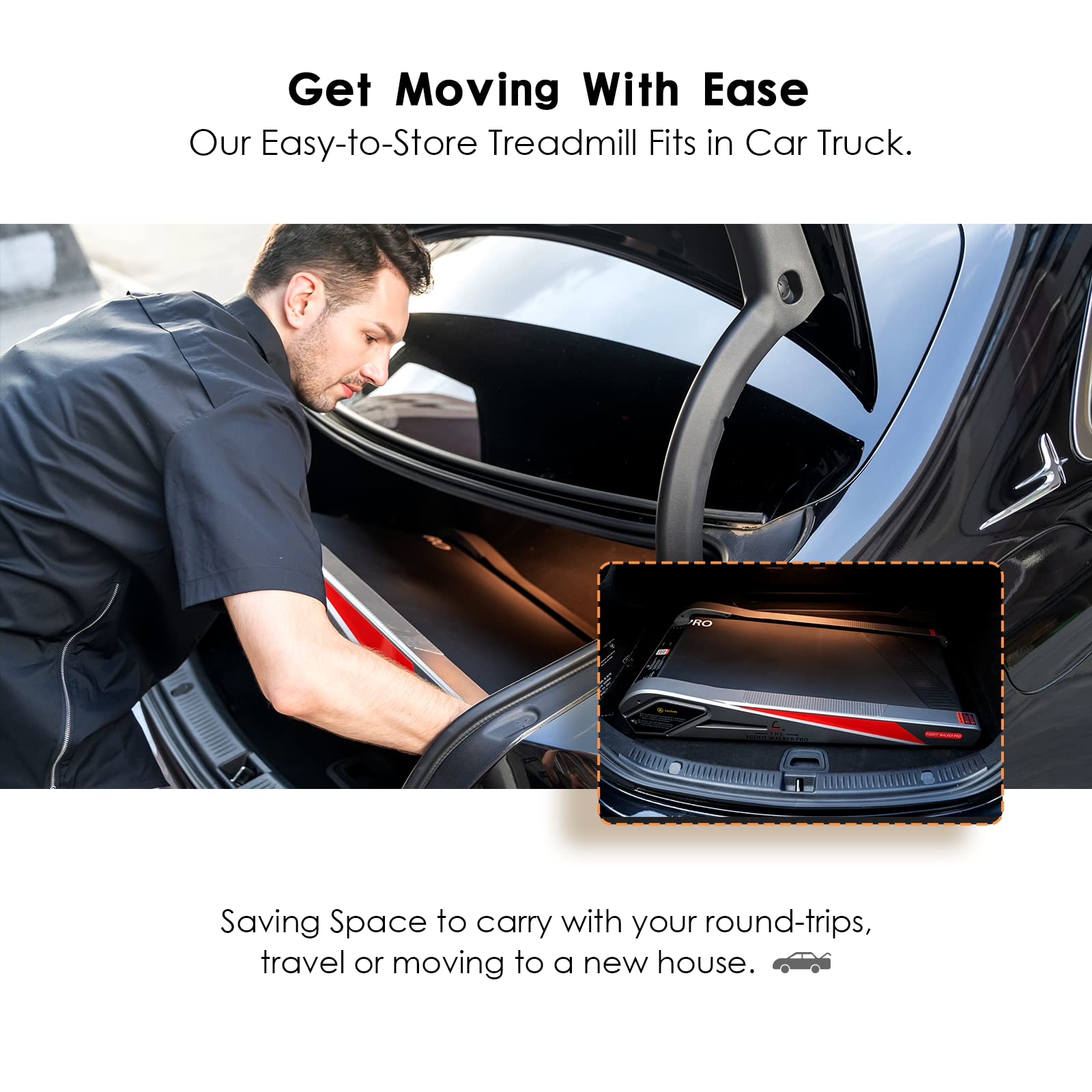 Egofit Walker Plus M1T Smallest 2In1 Folding Under Desk Treadmill With Incline For Home&Office With App & Remote Control For Wal