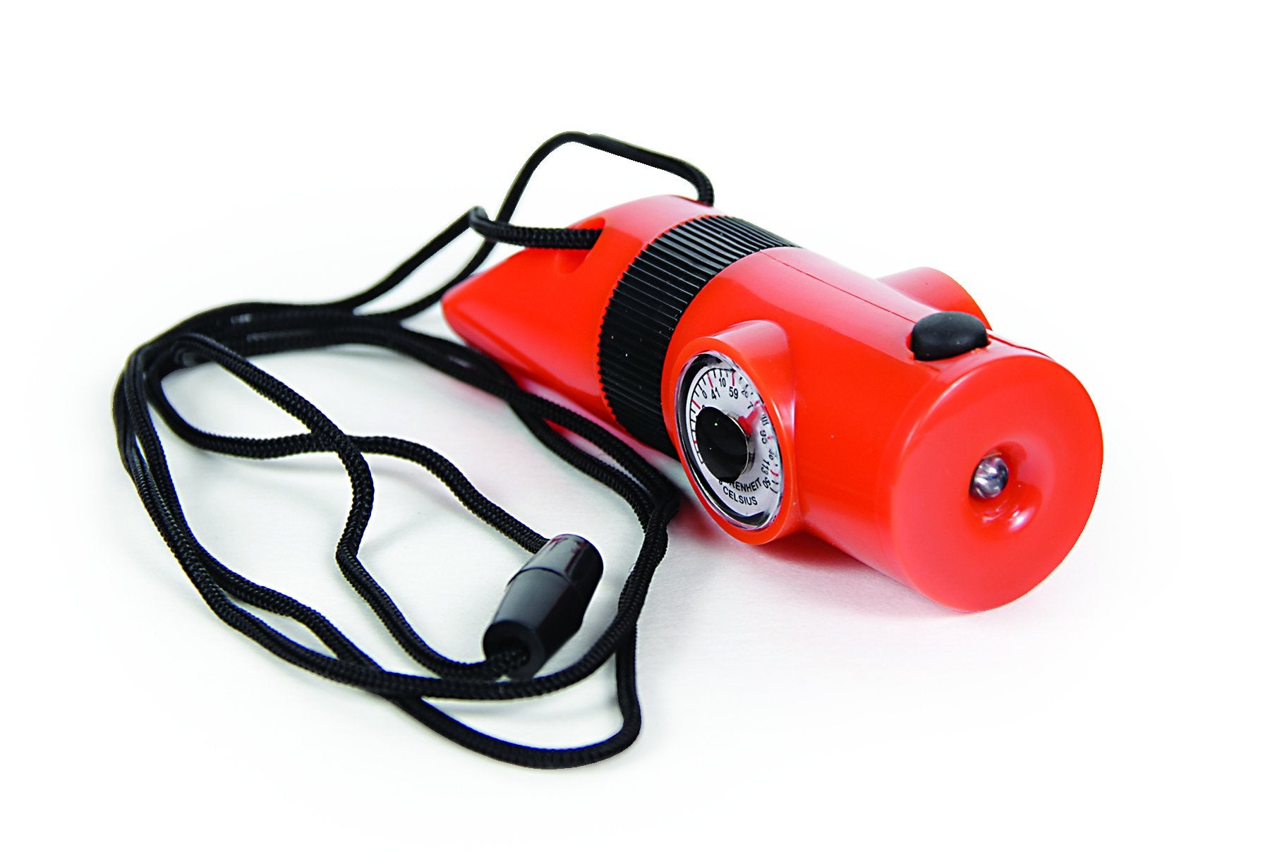 Camco 51364 6-Function Survival Whistle, Orange