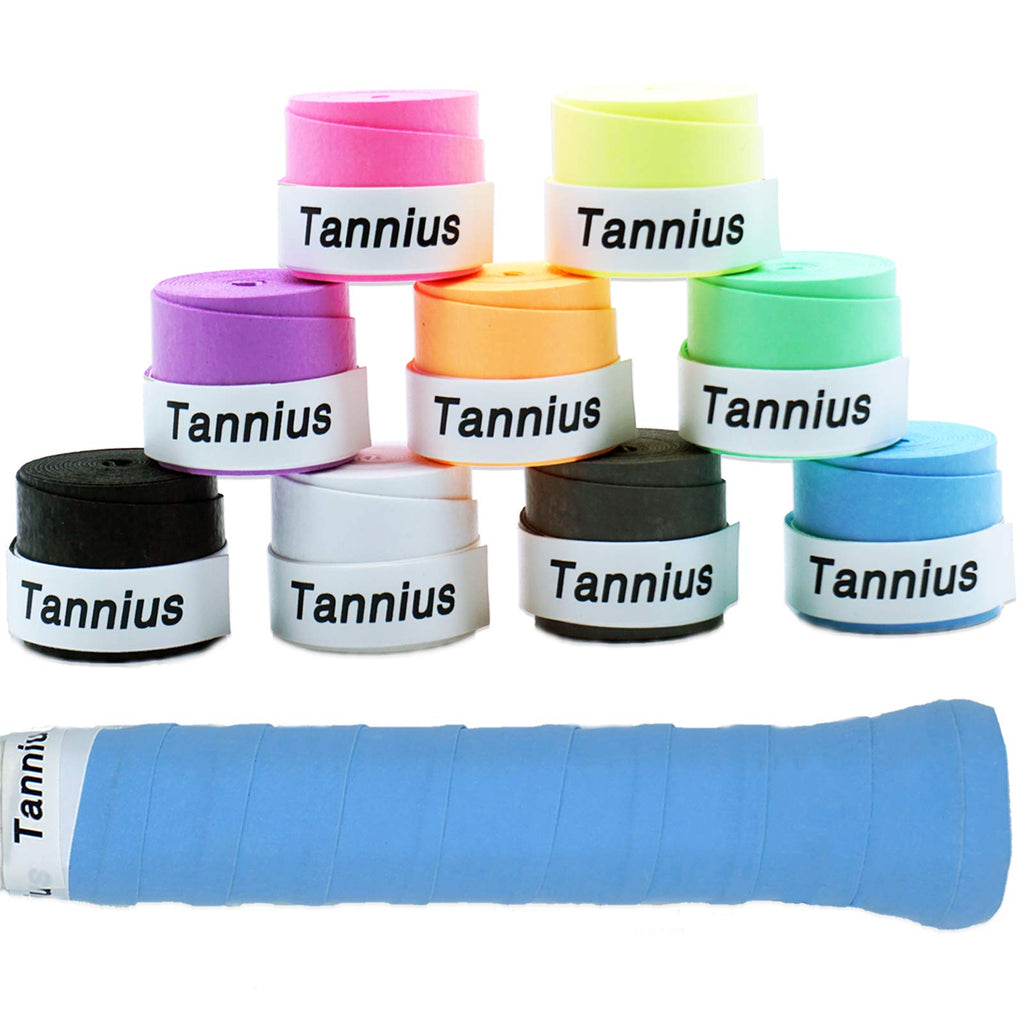 Tannius Dry Feel Tennis Overgrip (Pack Of 9), Long-Lasting Tennis Racket Grip Tape, Super-Absorbent And Non-Slip Racquet Grip (M