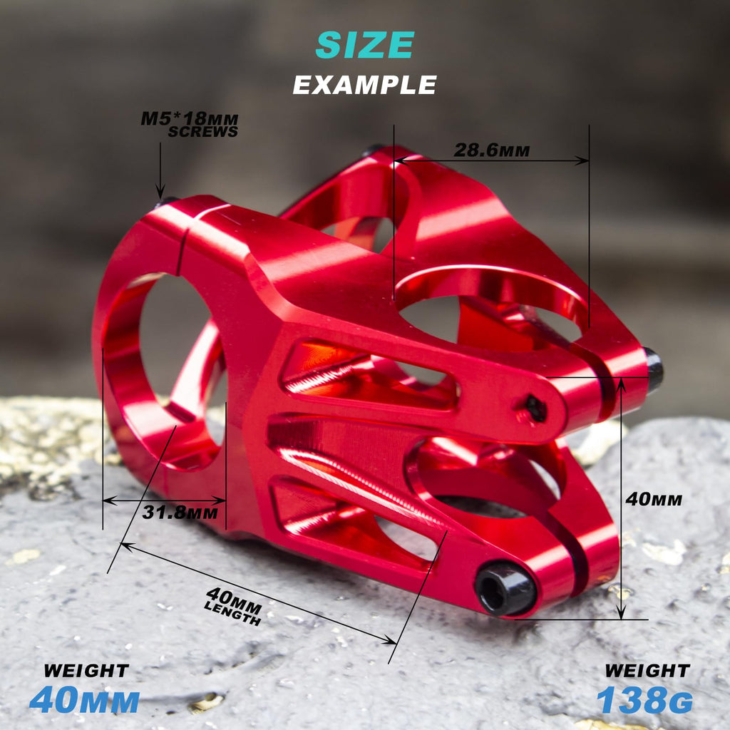 Evosid Mtb Stem 31.8 Stem Mountain Bike Stem Mountain Bike Handlebar Stem For Most Bike Road Bike Mtb Bmx (Black) (Black)