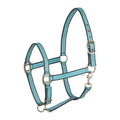 HORZE Adepto Adjustable Horse Halter | Soft, Durable Polyester - Canal Blue - Warmblood