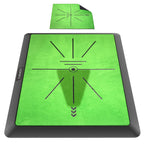 Cosportic Golf Hitting Mat  Golf Training Mat For Swing Path Feedback/Detection Batting  Extra Replaceable Golf Practice Mat 16'