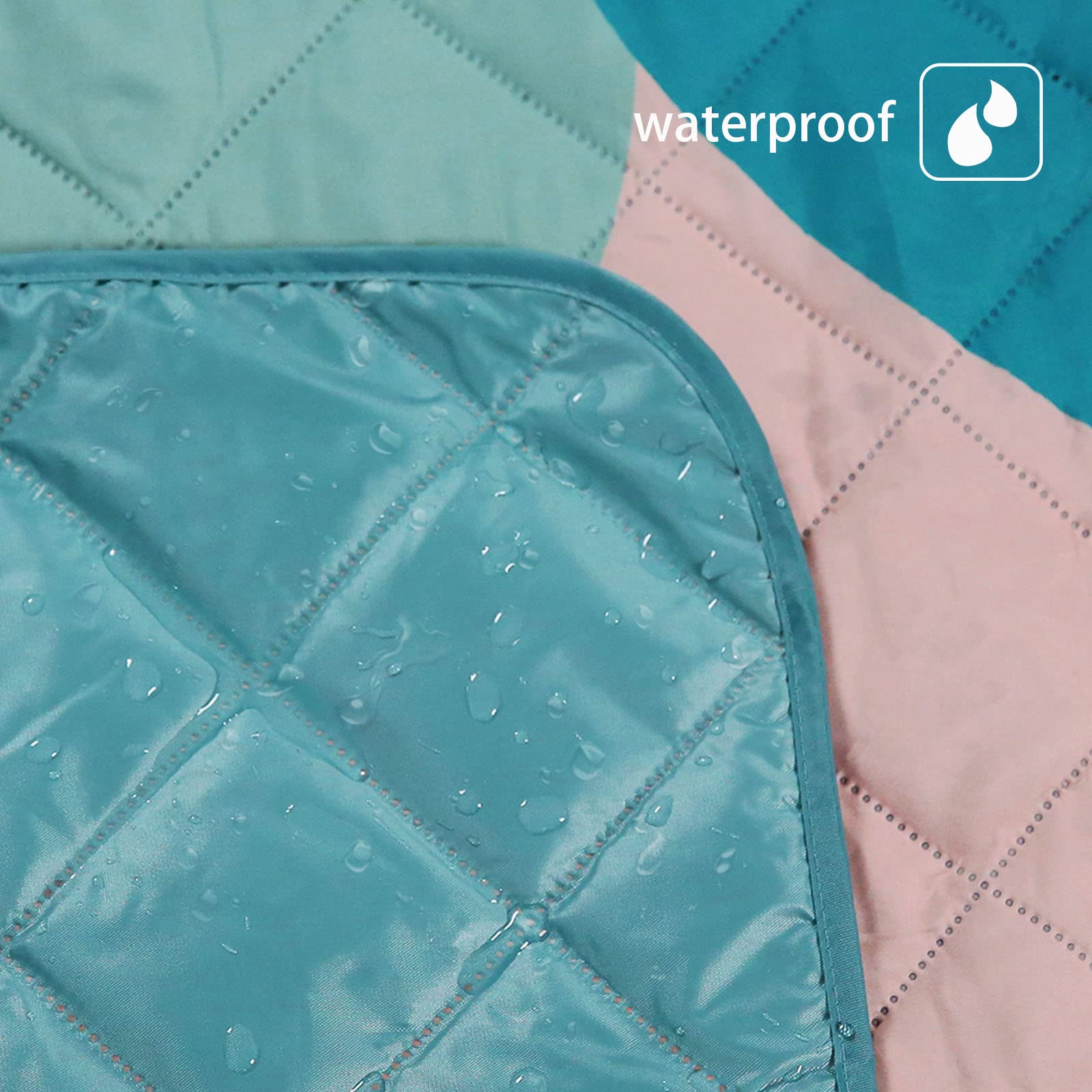 Exclusivo Mezcla Waterproof Picnic Blankets 3-Layer 60X80 Inches Large Sandproof Beach Blanket Foldable Outdoor Blanket For Camp