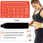 Kingpavonini Waist Trainer Stomach Wraps Sweat Belt Waist Trimmer For Men Women Black