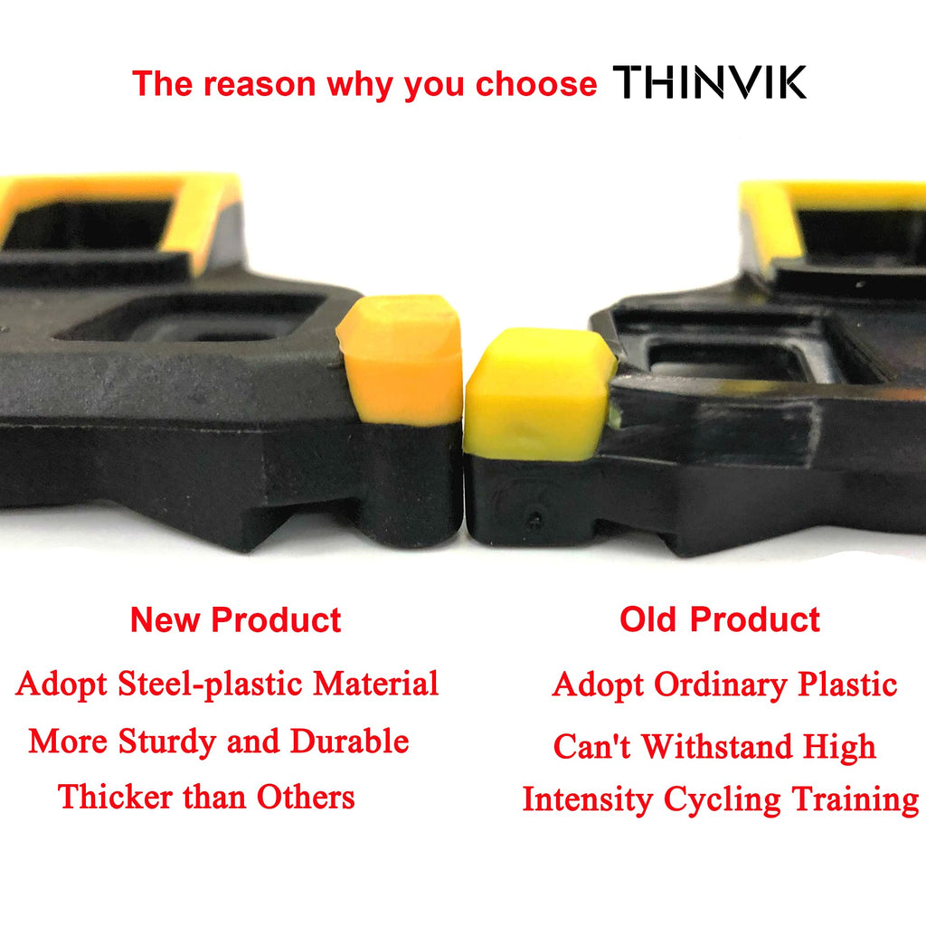 Thinvik Bike Cleats For Shimano Spd-Sl System Pedals Compatible With Sh11 Road Bicycle Replacement Cleats & Indoor Cycling For T