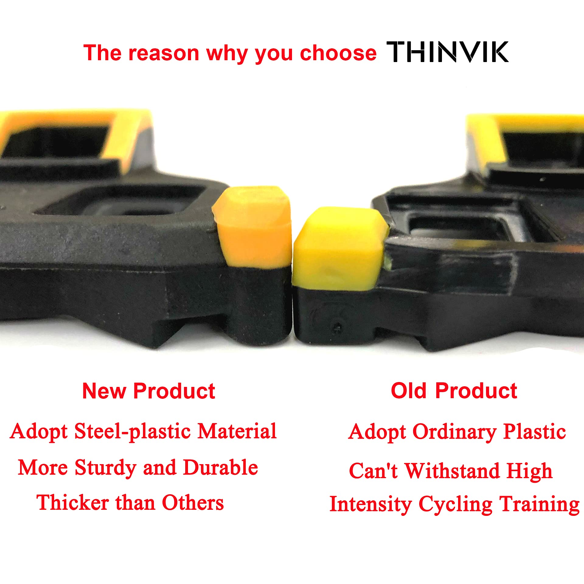 Thinvik Bike Cleats For Shimano Spd-Sl System Pedals Compatible With Sh11 Road Bicycle Replacement Cleats & Indoor Cycling For T