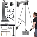 Fitness Wall Mount Pulley System, Weight Cable Pulley System For Gym, Lat Pull Down And Low Row Cable Machine, Cable Station Equ