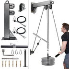 Fitness Wall Mount Pulley System, Weight Cable Pulley System For Gym, Lat Pull Down And Low Row Cable Machine, Cable Station Equ