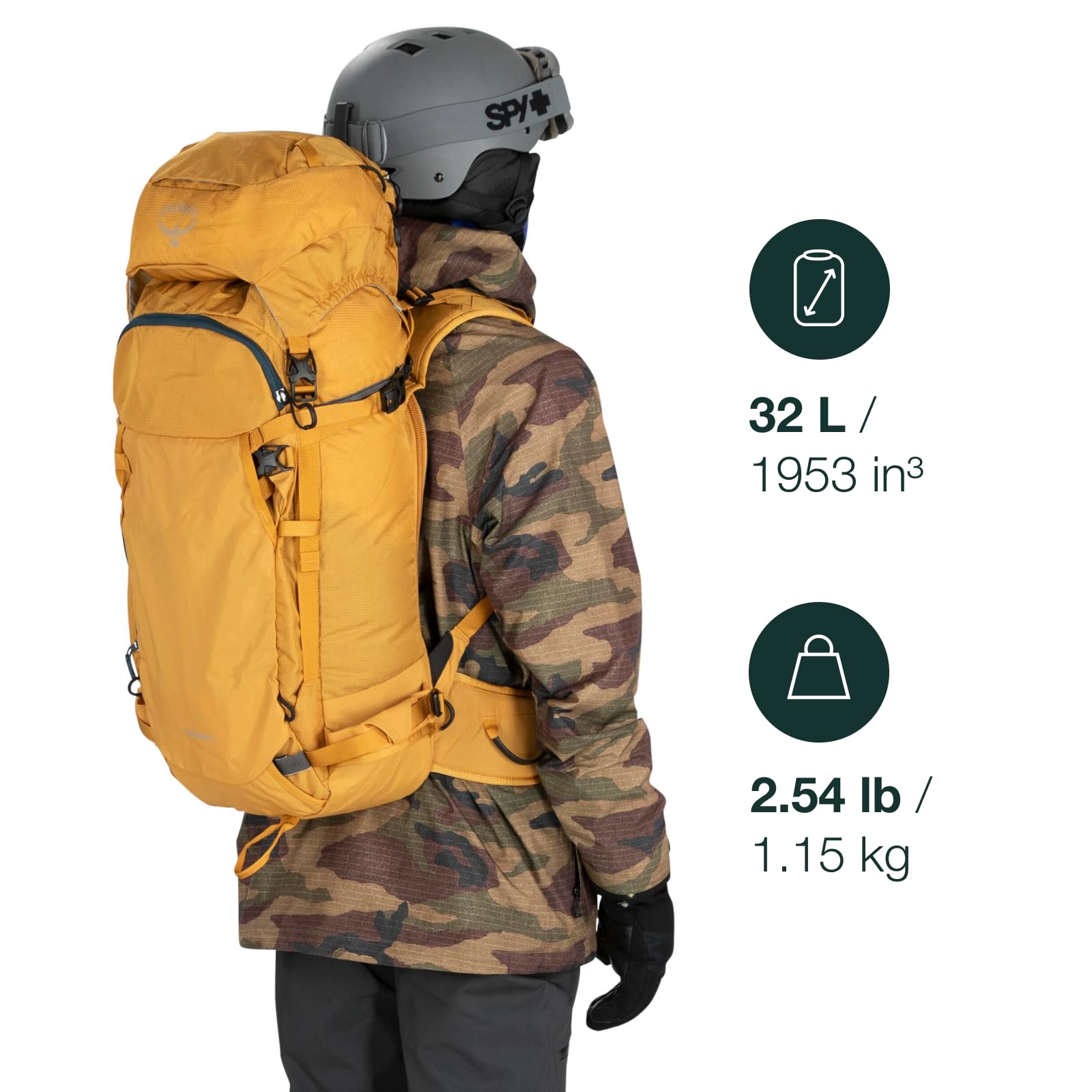 Osprey Soelden 42L Mens Ski and Snowboard Backpack, Black