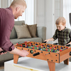 Giantex 27'' Foosball Table, Easily Assemble Wooden Soccer Game Table Top W/Footballs, Indoor Table Soccer Set For Arcades, Game