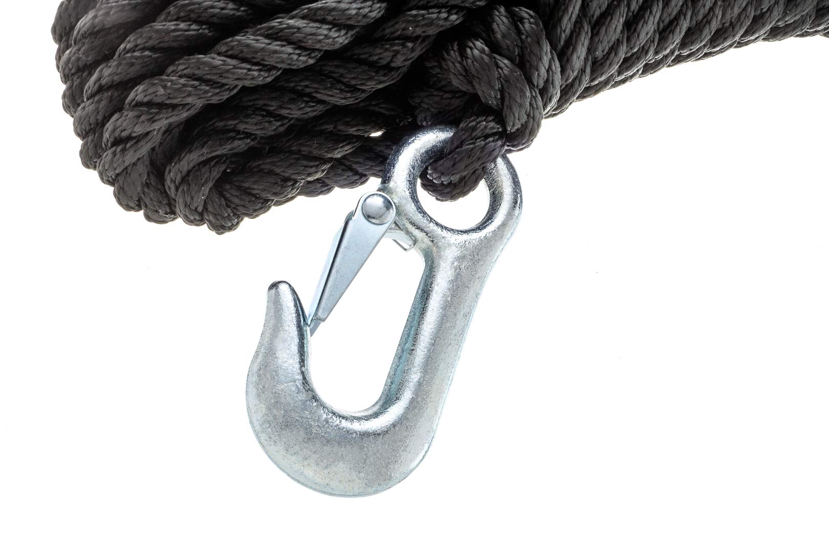 Attwood 11739-2 Poly Winch Rope With Steel Hook (3/8-Inch X 20-Feet)