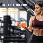 Fitvids Colored Neoprene Dumbbell Set with Rack, 32 LBS (3/5/8LB Pairs)