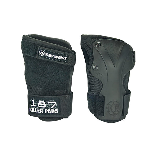 187 Killer Pads Derby Wrist Guard, Black, X- Large