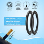 2-Pack Cruiser Bike Tires Set: Mohegia 26X2.125 Inch (57-559 Mm) Folding Tires, Inner Tubes,And Tire Levers Replacement Kit For