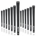 Karma Velour Black Midsize (+1/32'') Golf Grips (13 Pack)