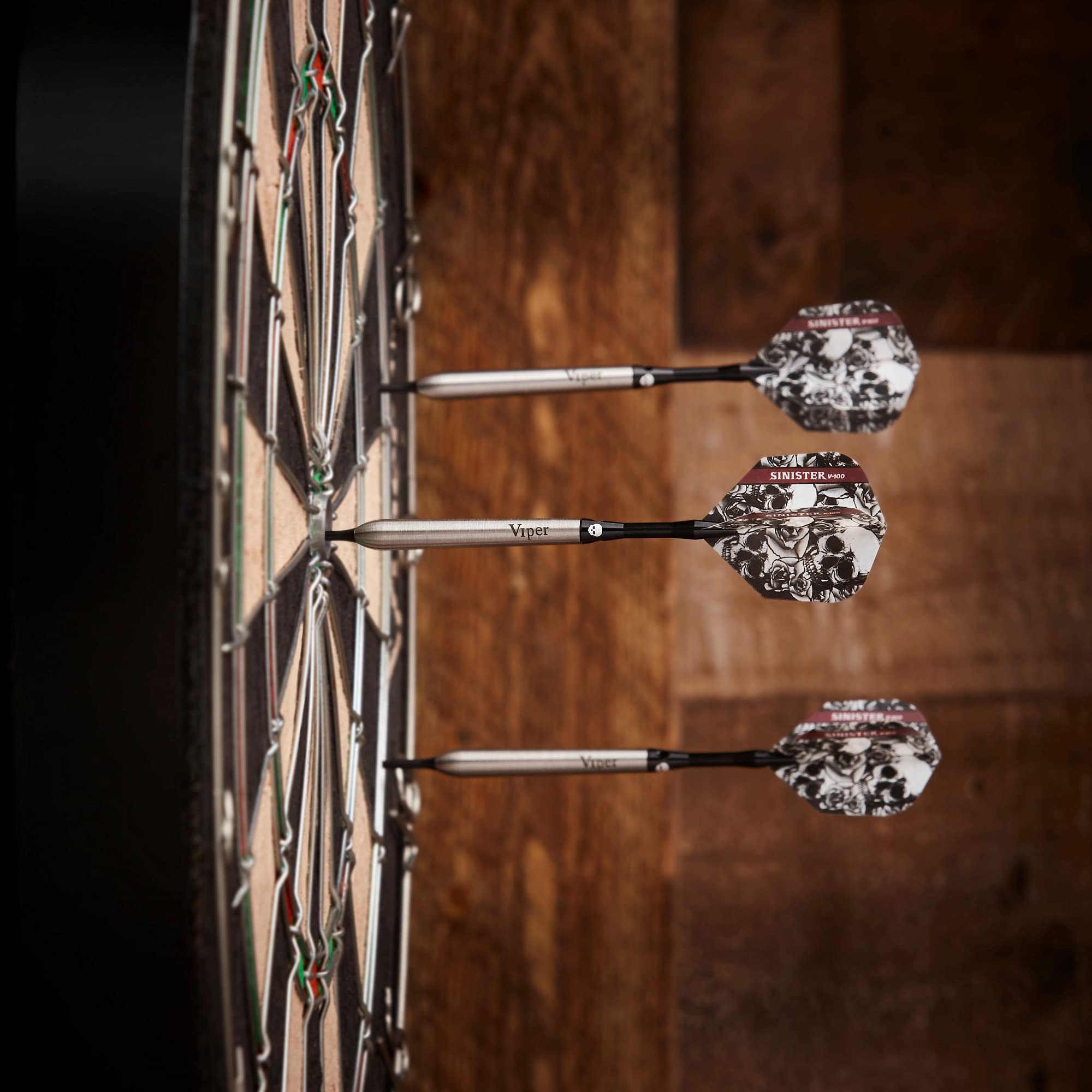 Viper By Gld Products Sinister 95% Tungsten Steel Tip Darts, 25 Grams,Silver,23-3811-25