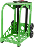ZUCA Sport Green Aluminum Alloy Frame with Flashing Dual Wheels, Nylon Feet, 39.5-Inch Telescoping Handle, Chrome-Plated Screws,