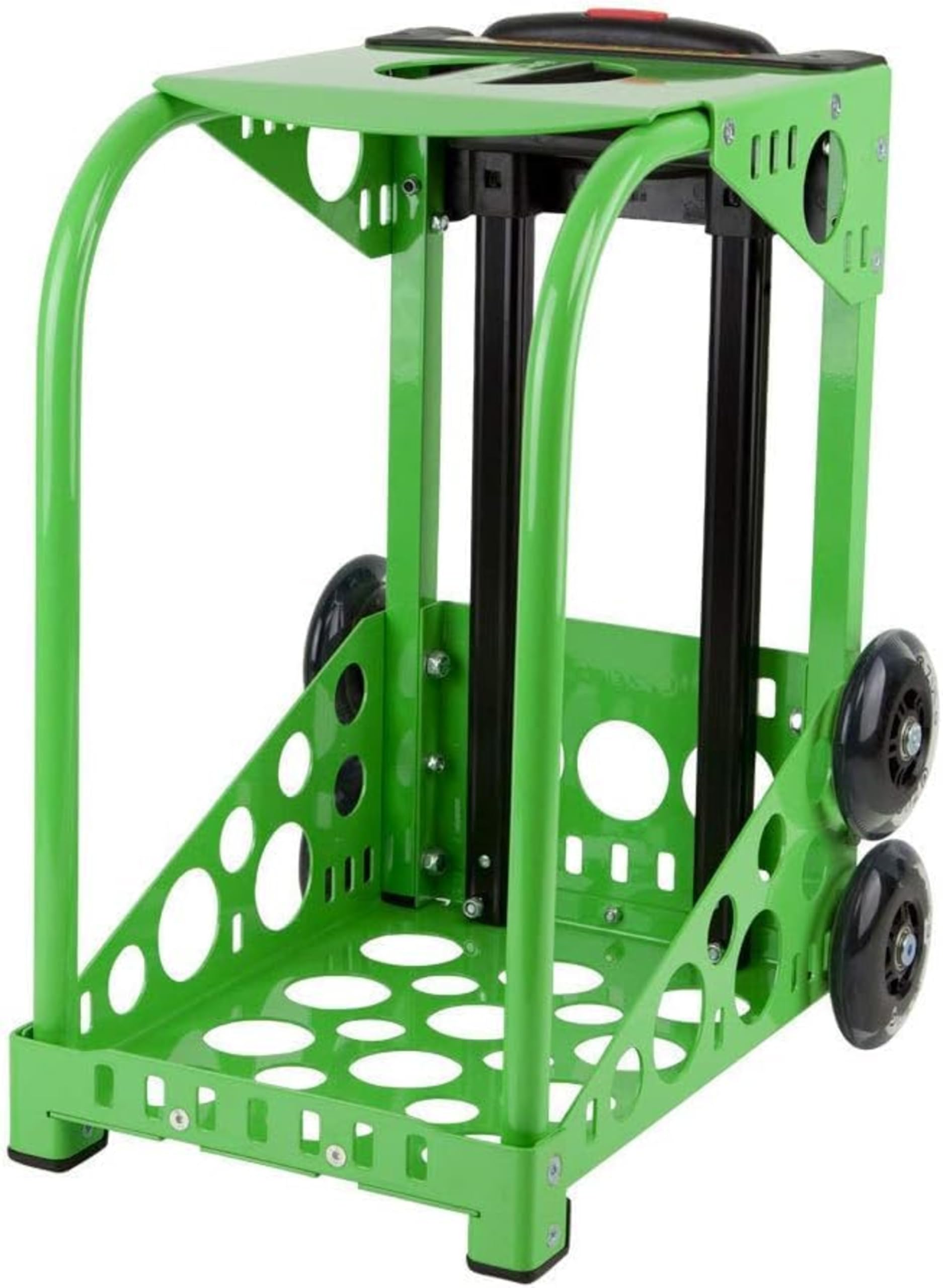 ZUCA Sport Green Aluminum Alloy Frame with Flashing Dual Wheels, Nylon Feet, 39.5-Inch Telescoping Handle, Chrome-Plated Screws,