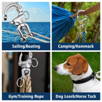 Otoolling 316 Stainless Steel Swivel Snap Shackle Clevis Quick Heavy Duty Release Spring Hook Marine Grade Sailing Halyard Shack