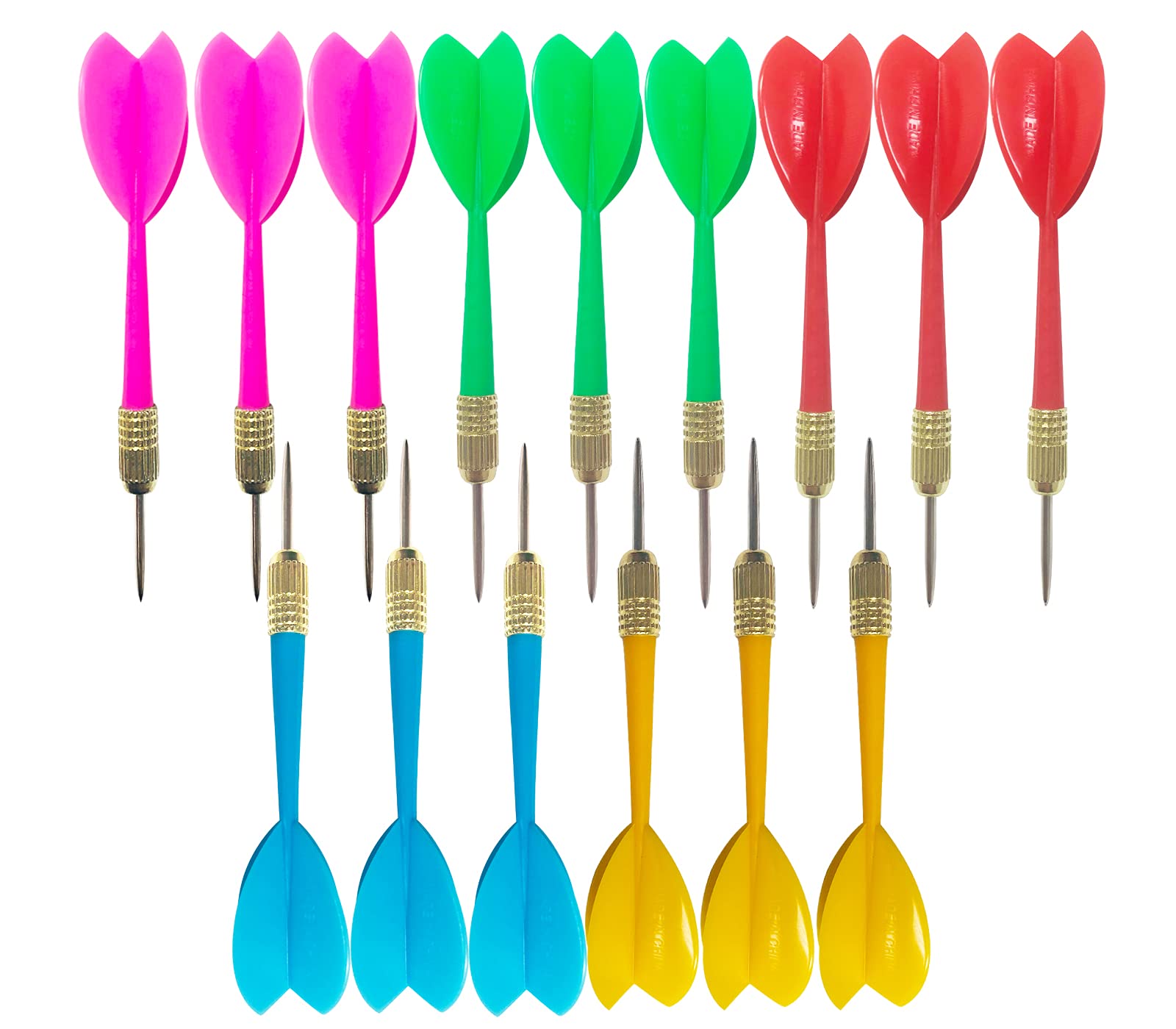 Interbusiness Bbstep Steel Tip Dart Colorful Dart 15Pcs 6G Assorted Color