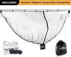 Foxelli Xl Hammock Net - 12Ft Net For Hammocks, Lightweight Portable Hammock Netting, Fast And Easy Set Up, Fits All Camping Ham