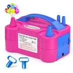 IDAODAN Electric Balloon Pump, Portable Electric Balloon Blower Machine Inflator Air Pump Dual Nozzle 110V 600W for Party Decora
