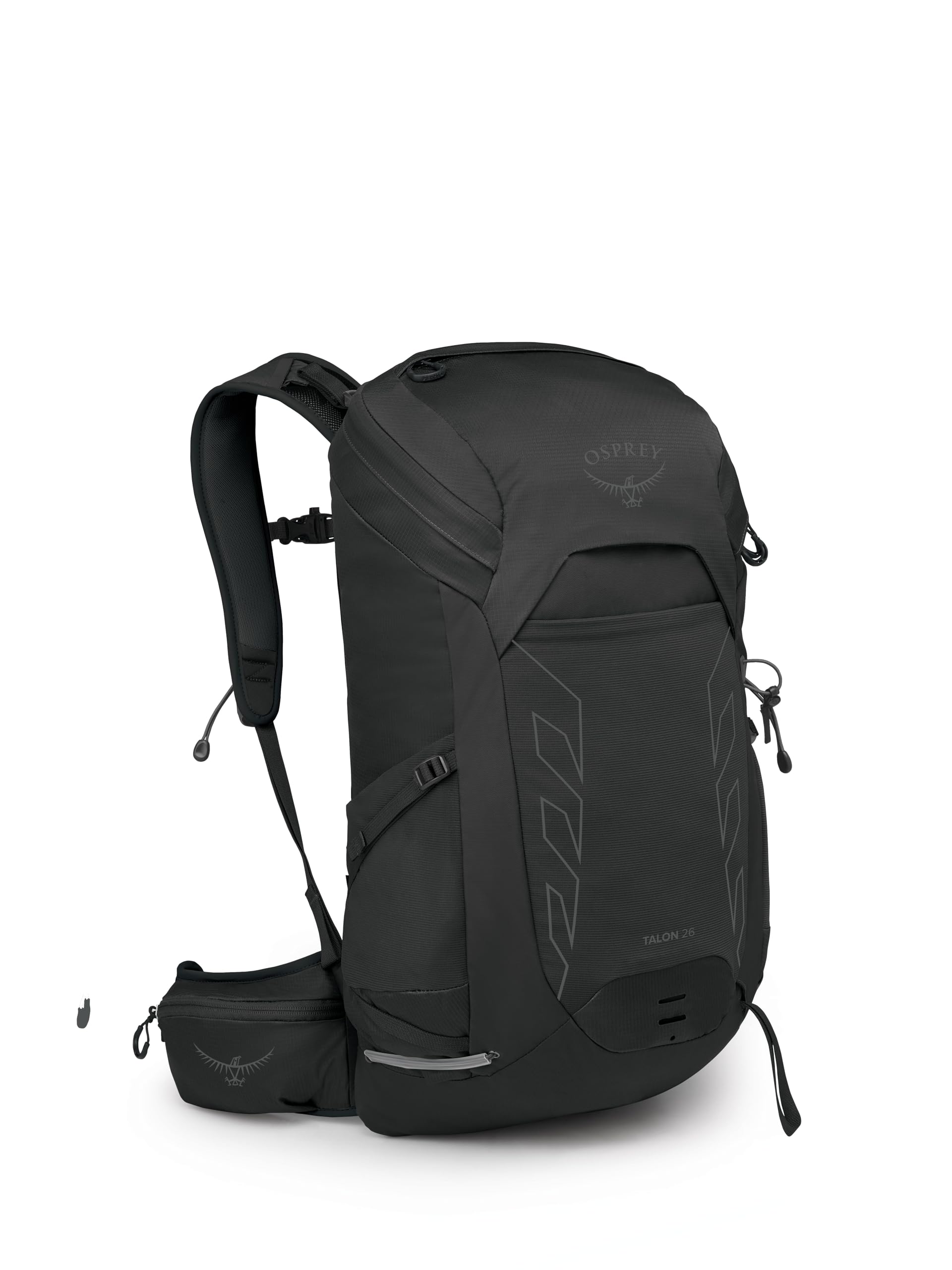 Osprey Talon 26L Mens Lightweight Hiking Backpack - Daypack for Travel & Camping, Black/Coal Grey