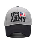 Alamos U.S. Army Baseball Cap, Grey And Black Mixed Colour