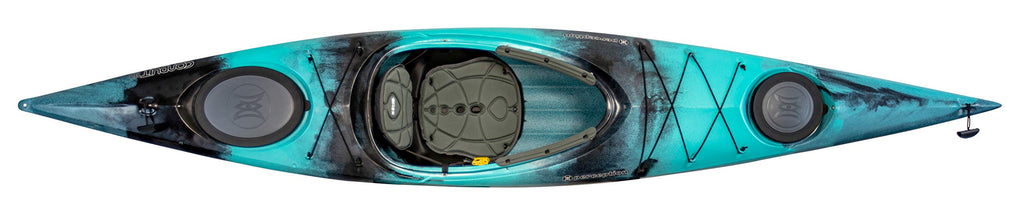 Perception Kayaks Conduit 13 | Sit Inside Kayak | Recreational Kayak with Front and Rear Storage | 13 | Dapper