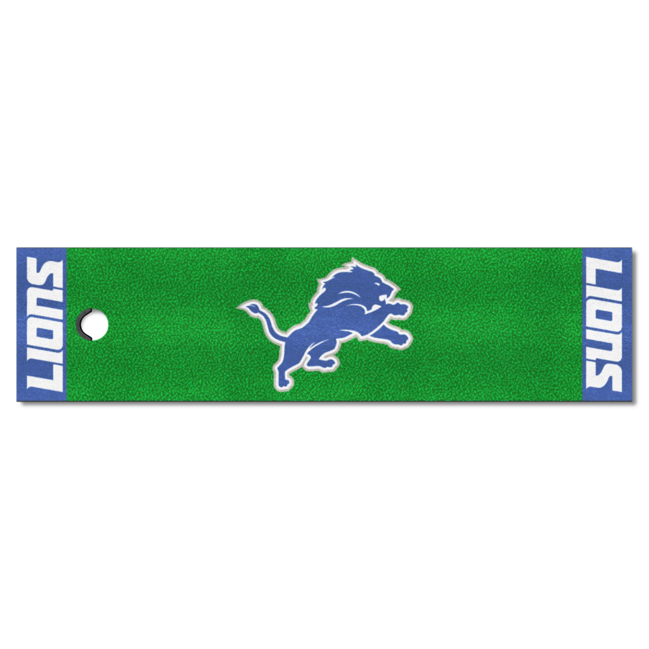 Fanmats 9011 Detroit Lions Putting Green Mat - 1.5Ft. X 6Ft.