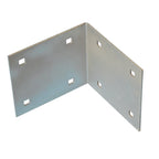 Dock Edge Stationary Dock Corner Plate, Galvanized, 7/16'' Holes For 3/8'' Carriage Bolts, Grey