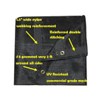 Mp - Mighty Products 70% Shade Mesh/Net/Cloth/Tarp, Black, 8 X 8