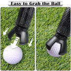 Famgee 3-Prong Golf Ball Retriever Grabber Portable Pick-Up Claw Plastic Picker Upper Suction Cup Grip Sucker Tool For Golf Putt