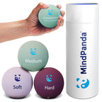 Mindpanda Hand Therapy Exercise Stress Ball Bundle - Tri-Density For Adults And Kids - Grip Strengthening For Hand Therapy - Anx