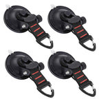 Conbola Heavy Duty Suction Cups With Hooks 4 Pieces Upgraded Car Camping Tie Down Suction Cup Camping Tarp Accessory With Securi