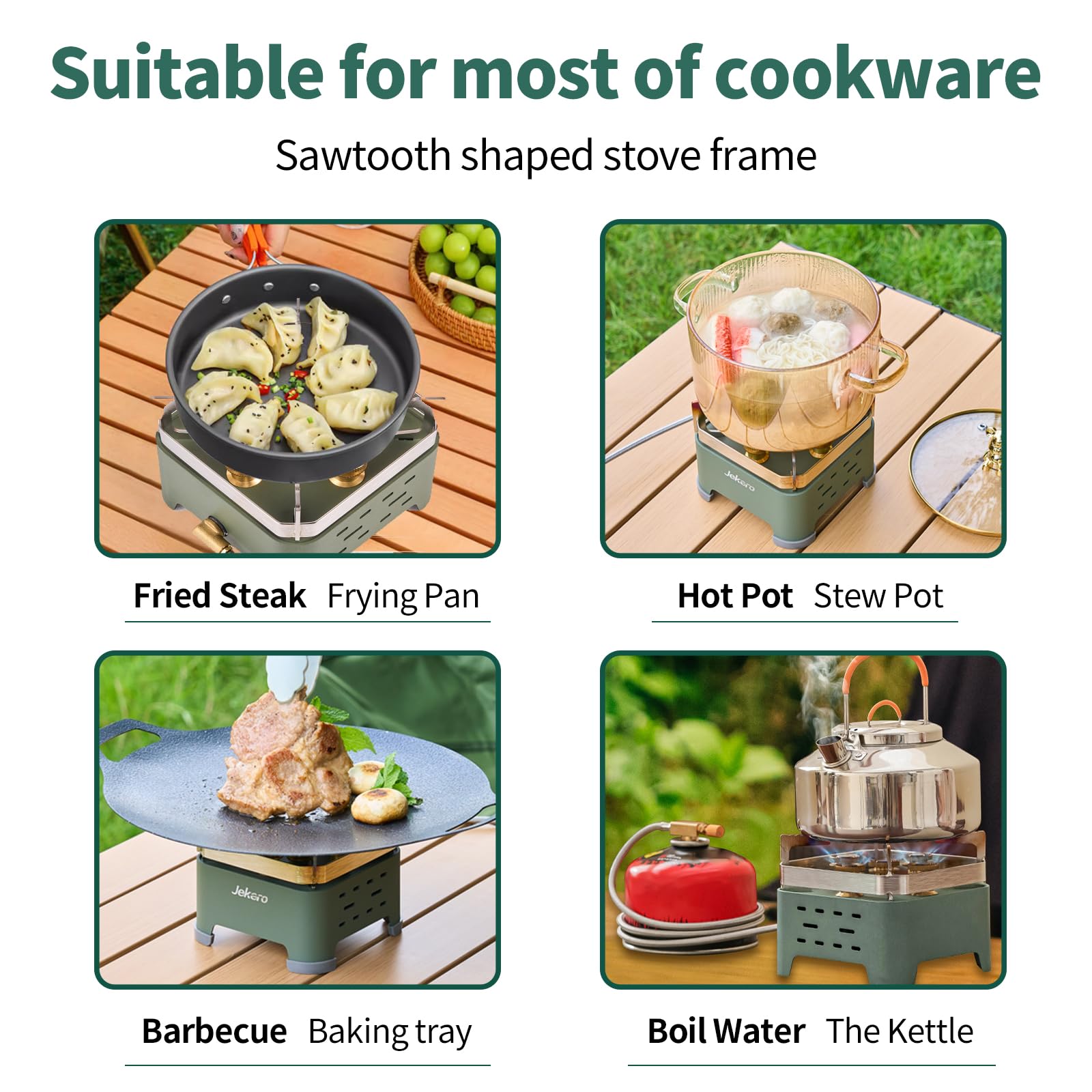 Camping Stove Portable Propane Camping Stove Small Outdoor Stove, 30,000 Btu Camp Stove,Windproof Single Butane Stove, With Carr