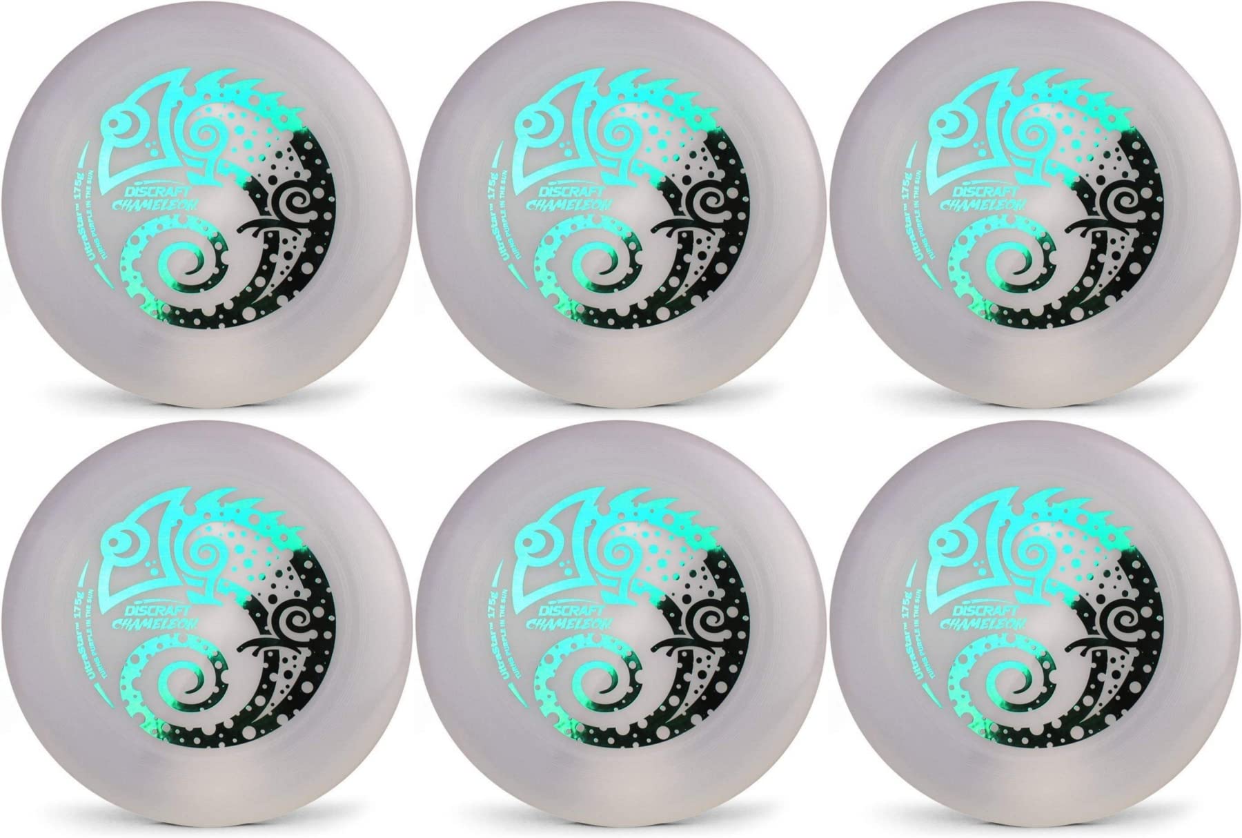 Discraft Ultra-Star 175G Ultimate Frisbee Sport Disc (6 Pack) Ultraviolet