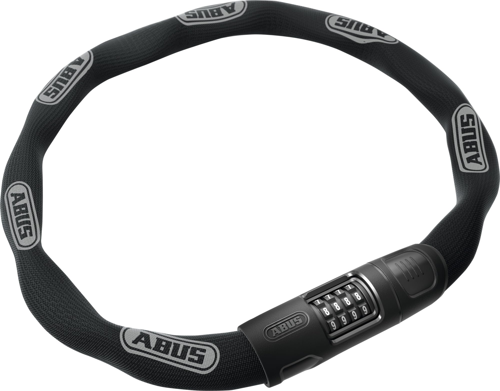 ABUS Chain Lock 8808C, Sturdy Combination Lock, Made of Specially Hardened Steel, Easy-to-Read Numbers with Cover, ABUS Security