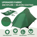 2-Person Lightweight Backpacking Tent - Waterproof Tent For Two Person, Ultralight Camping Tent For Outdoor, Easy Setup For Spor