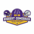 Rico Industries Nfl Minnesota Vikings Biggest Comeback Ever Shape Cut Pennant Shape Cut Pennant - Home And Living Room D  Cor -