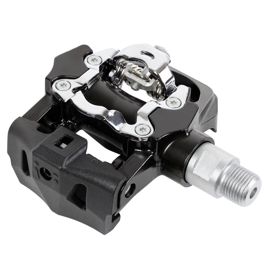 Venzo Sealed Fitness Exercise Spin Bike Bicycle Pedals & Cleats - Compatible With Peloton, Look Delta & For Shimano Spd 9/16''