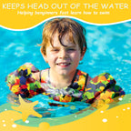 Kids Swim Vest 30-50 Lbs Pool Jacket For Toddler Learn-To-Swim Water Wings Arm Band Floats With Back Secure Buckle Swimming Floa