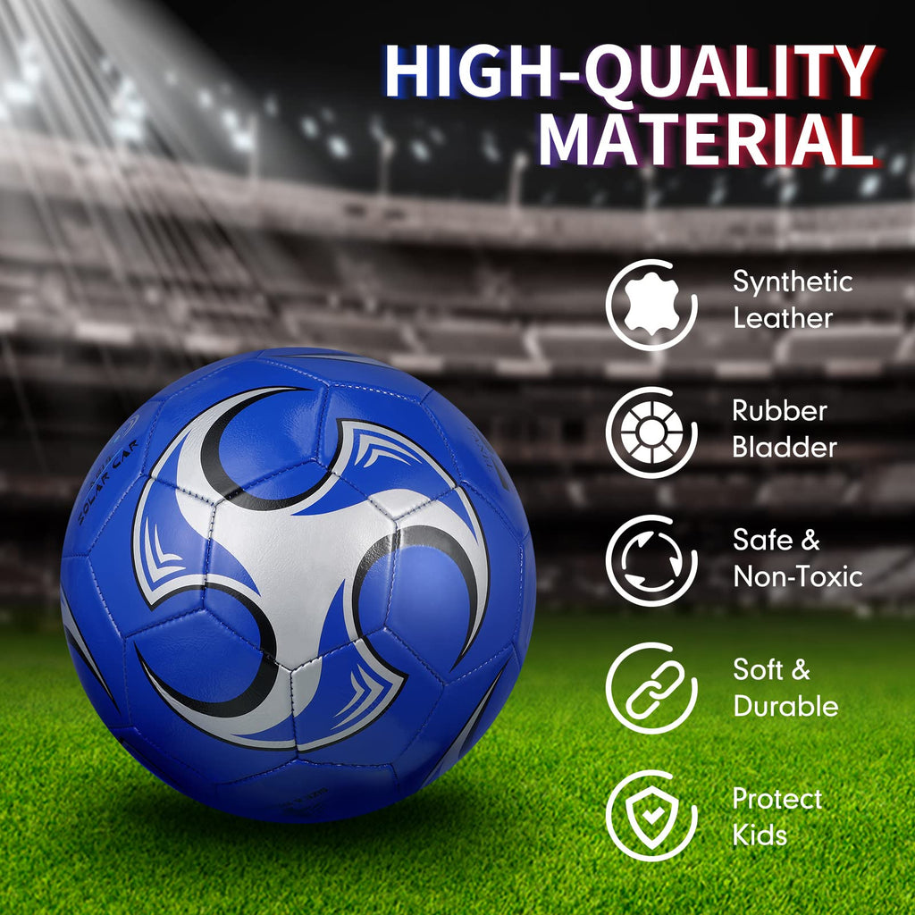 Deekin 6 Pack Soccer Ball With Pump Official Size Indoor Outdoor Soft Soccer Ball Bulk For Child Teens Adults Sport Gift Trainin