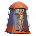 Outdoor Shower Tent Changing Room Privacy Portable Camping Shelters (Gray Orange)