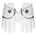 Footjoy Womens Weathersof Pair Golf Gloves, White, Small